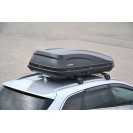 Бокс-багажник на крышу Аэродинамический Черный «ACTIVE base» ДВУСТОРОННЕЕ ОТКРЫВАНИЕ