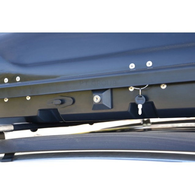 Бокс-багажник на крышу Аэродинамический Белый «Turino 1 Lux»