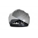 Бокс-багажник на крышу Аэродинамический Серый «Turino Compact» ДВУСТОРОННЕЕ открывание