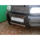 Защита переднего бампера mini на УАЗ Patriot